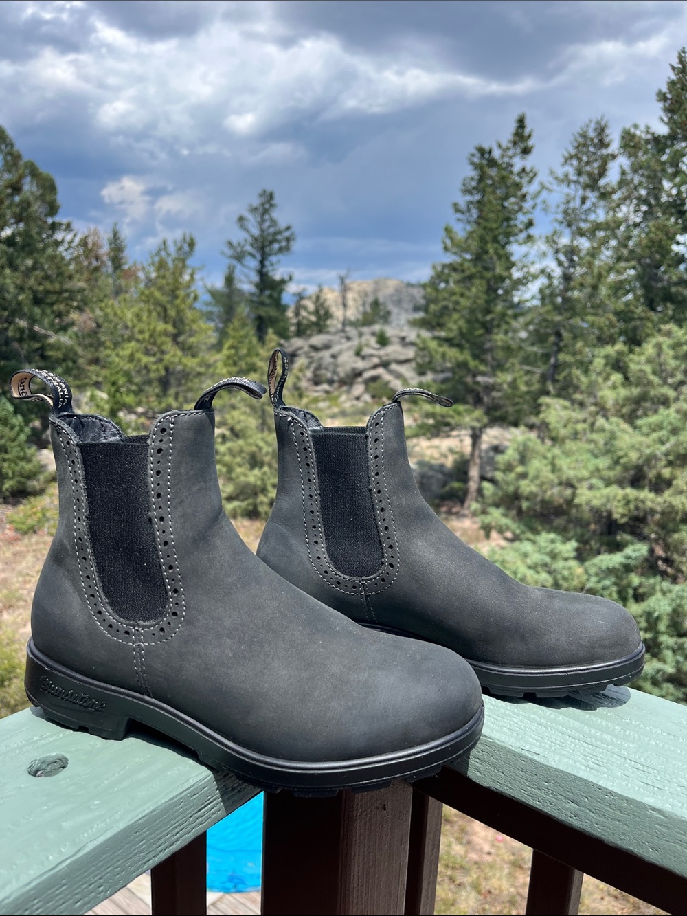 Blundstone Women's Originals #1630 High Top Boots in Rustic Black AU6 USW9